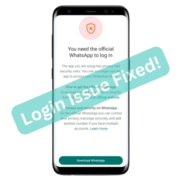 GBWhatsApp ban fixed