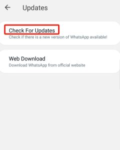 check updates